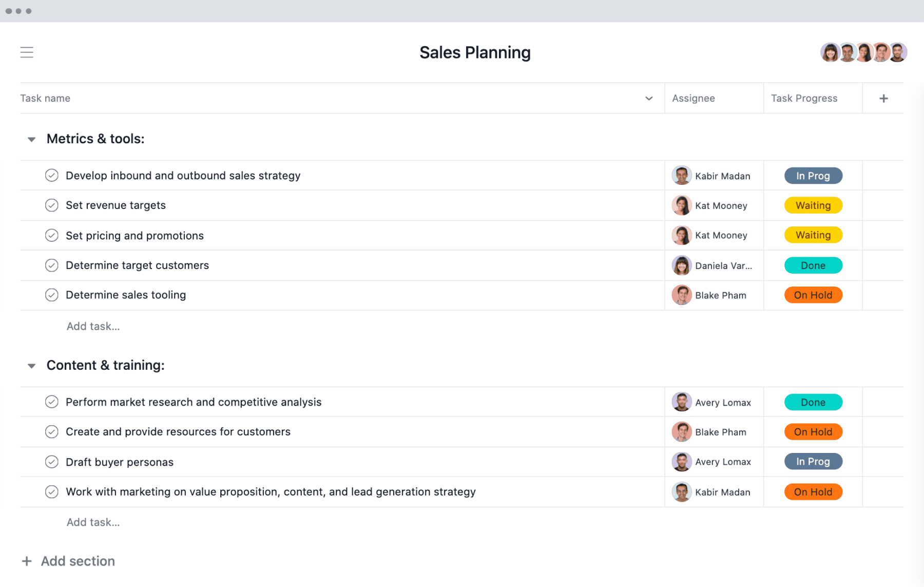 Sales Plan Template
